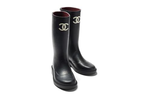 chanel wellington boots